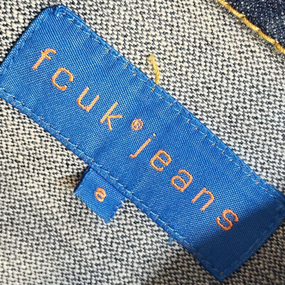 FCUK Jeans Vintage Mid Blue 90s Denim Jacket Uk Women's Size 8