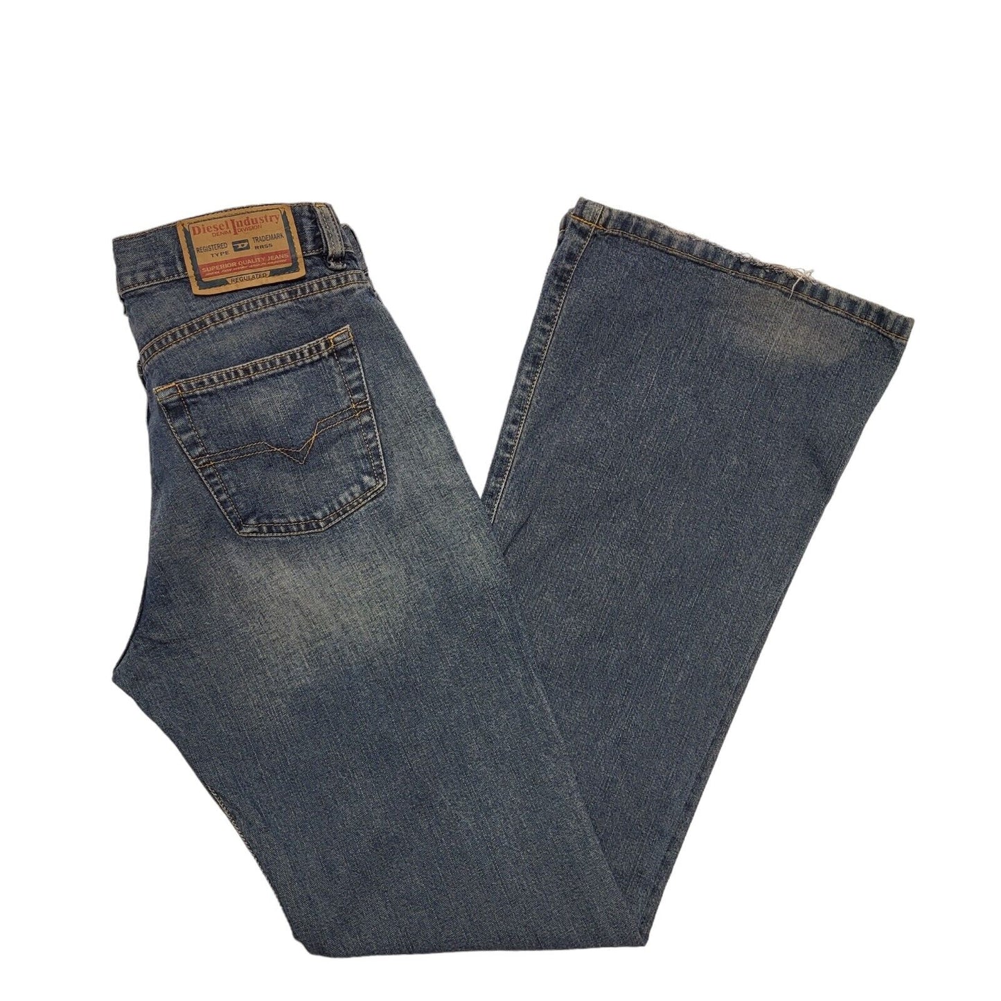 Diesel Y2K Bootcut Blue Jeans Womens UK Size 10 (usa 14) W28 L30