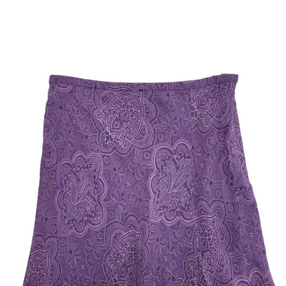 Valerie Stevens Y2K Purple Paisley Skirt Womens UK Size 10