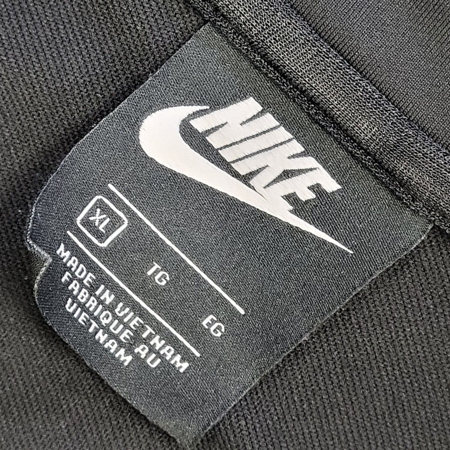 Nike Black Zipped Sports Tracksuit Top Jacket Uk Men's Size XL
