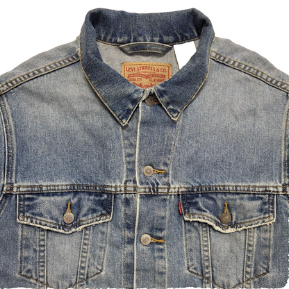 Levi's Vintage 90's Blue Button Up Collared Denim Jacket Men's UK Size M
