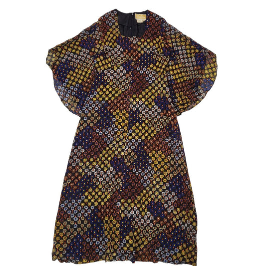 Berkertex 70s Vintage Flotral Maxi Dress Women's Size 16 Eu 44