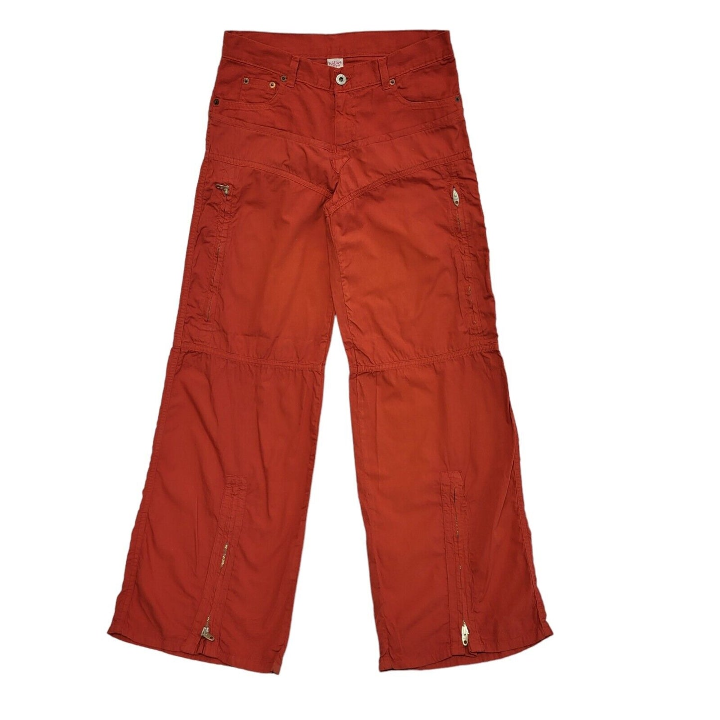 Nolika Vintage 90's Red Straight Leg Trousers Uk Women's Size 14 W32 L32