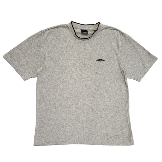 Umbro Vintage 90s Grey Short Sleeve T-Shirt Mens UK Size XL