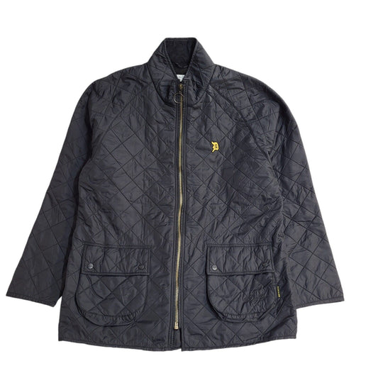 The Duffer Of George 90s Vintage Black Quilted Jacket Uk Men's Size XXL