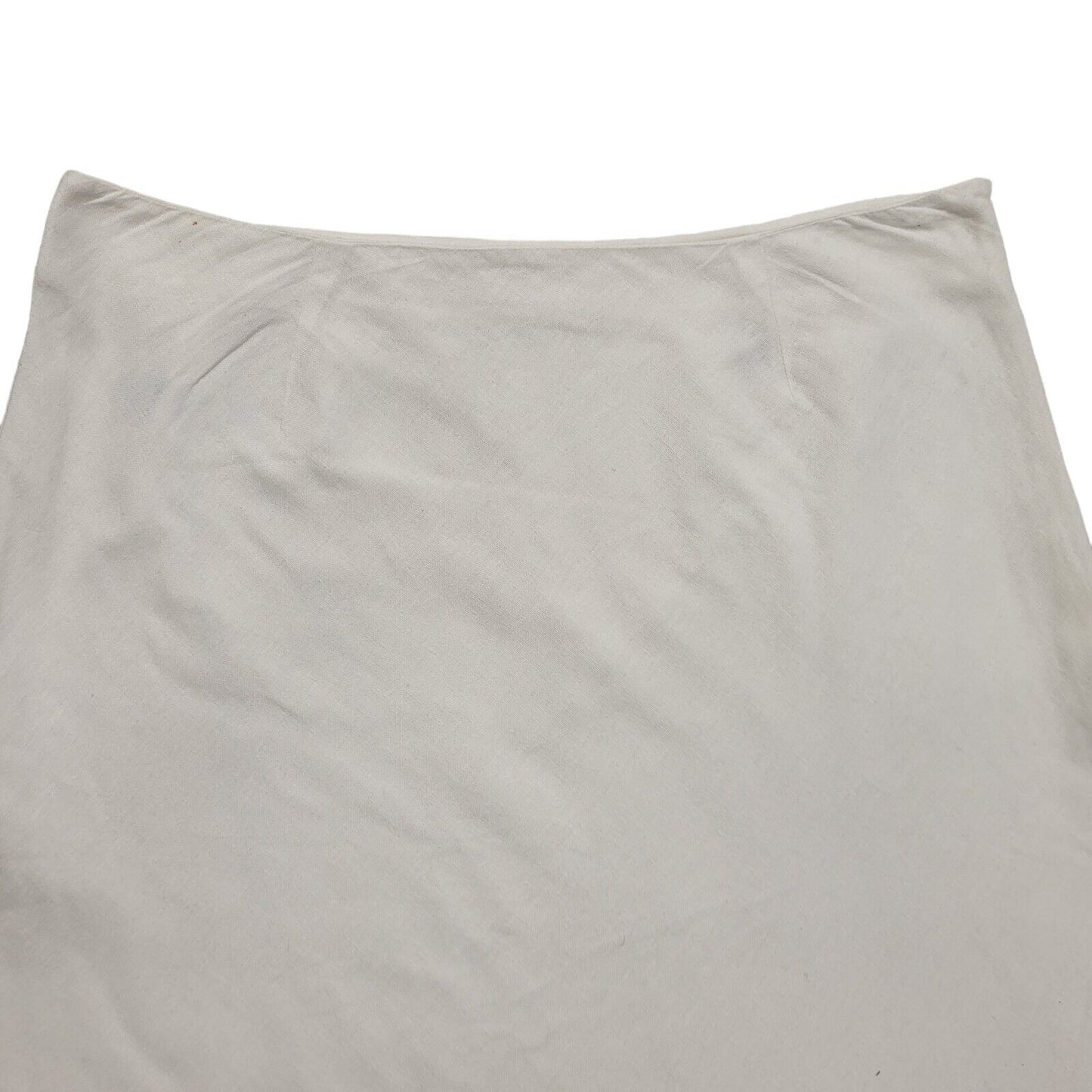 St Bernard Y2K Vintage White Embroidered A-Line Skirt Women's Size 14 W32