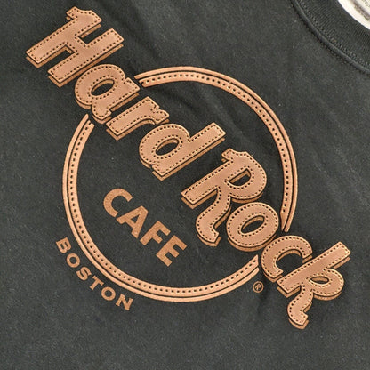 Hard Rock Cafe Boston Black Vintage 90s Short Sleeve T-Shirt Uk Men's M