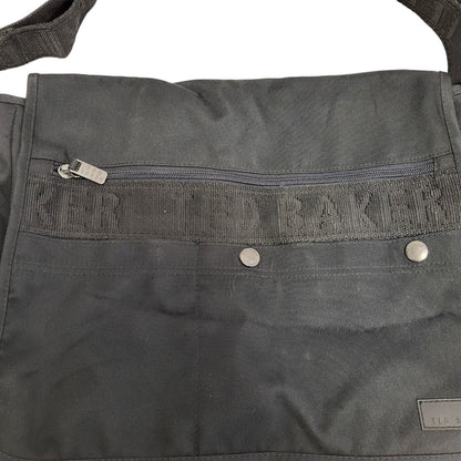 Ted Baker Black Textile Satchel Bag Uk Women's/Men's Size 12" x 16"
