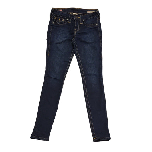 True Religion Blue Skinny Denim Jeans Women's Size UK 10 W28 L30