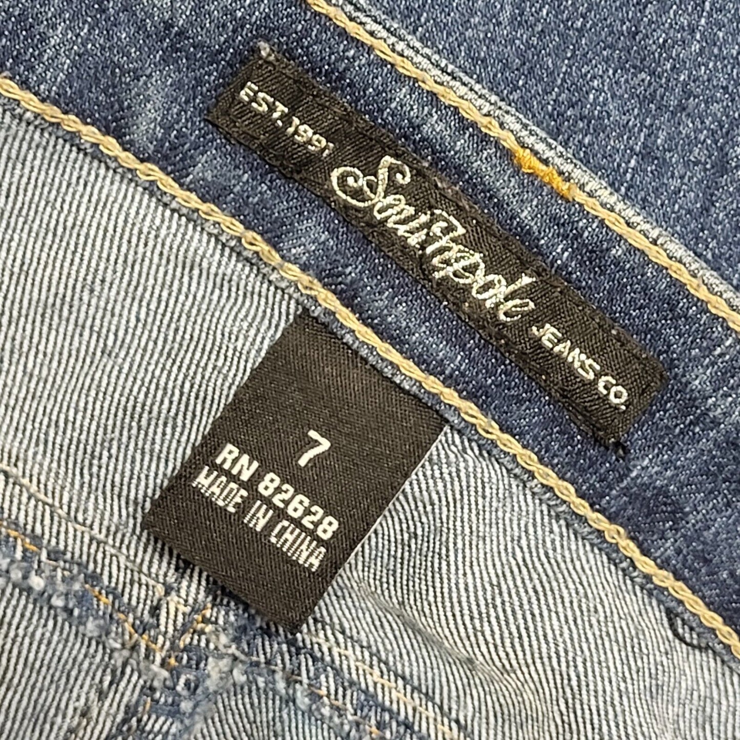 Ozone Y2k Vintage Dark Blue Bootcut Denim Jeans Uk Women's 12 W30 L33