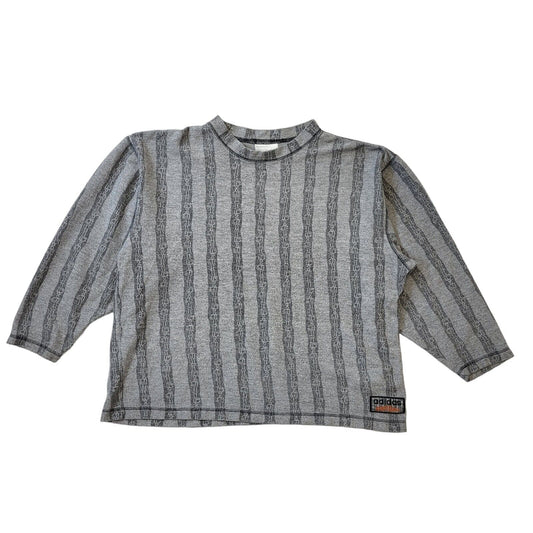 Adidas 90s Vintage Stree Grey Over-sized  Sweatshirt Men's Size Medium