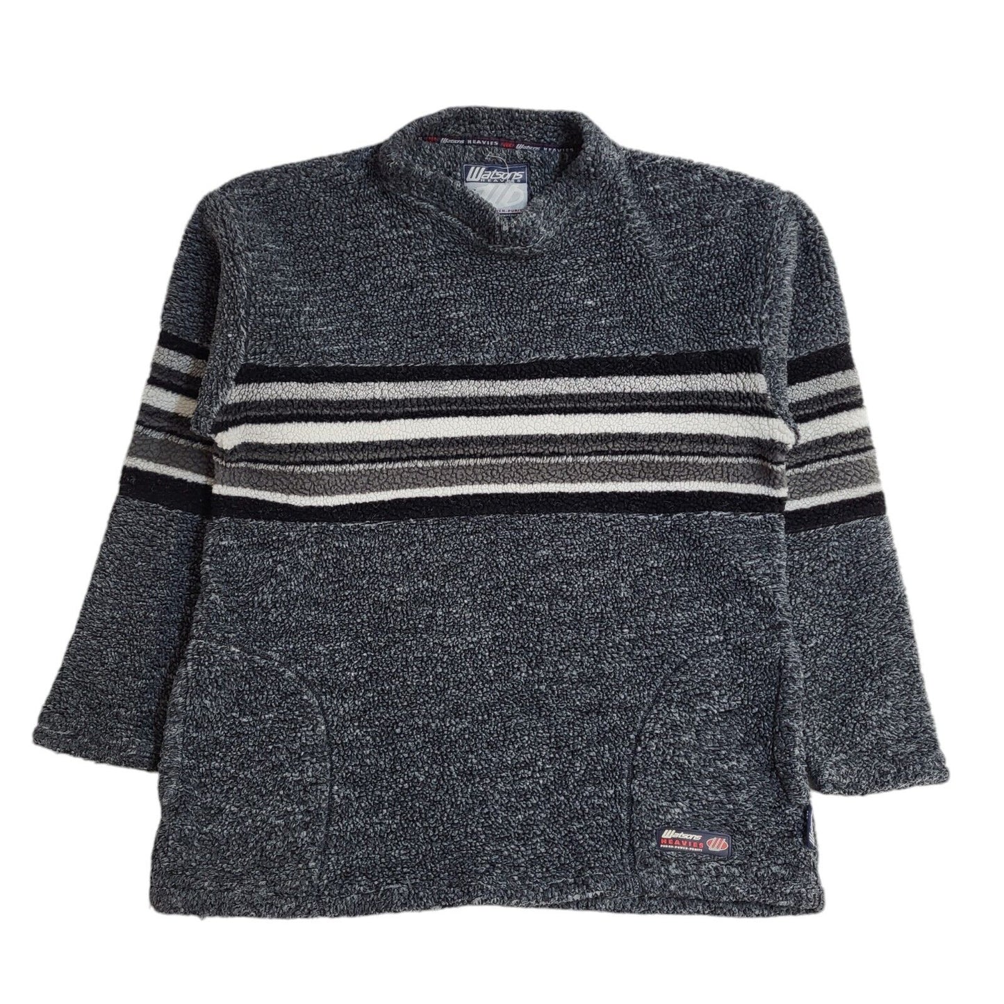 Watsons Vintage 90's Grey Fleece Jumper UK Men's Size L/XL