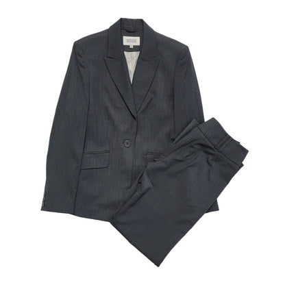 Next Y2K Vintage Grey Pinstriped Trousers Suit Women's Size 12 W30 L31