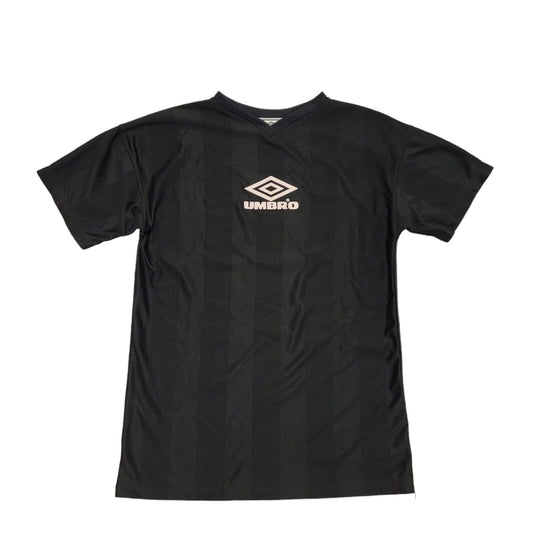 Umbro 90s Vintage Black V-Neck Short Sleeve T-Shirt Mens Size XL