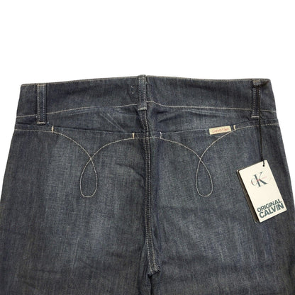 Calvin Klein 90s Vintage Dark Blue Straight Denim Jeans Uk Women's 8 W27 L26