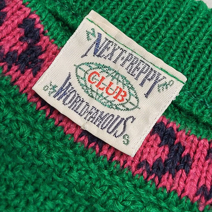 Next Preppy 90's Green Tassel Knit Long Sleeve Jumper Girls 5/6 Years