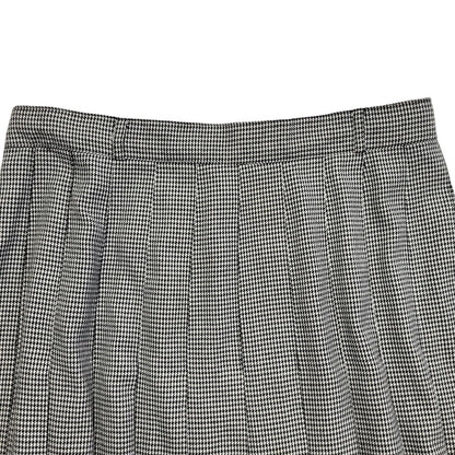 Etam Vintage 90's Black & White Pleated Midi Skirt Womens UK Size 16 W31