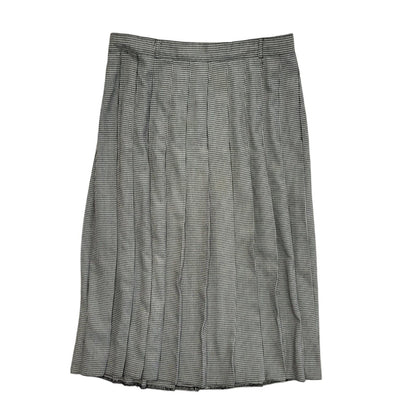 Etam Vintage 90's Black & White Pleated Midi Skirt Womens UK Size 16 W31