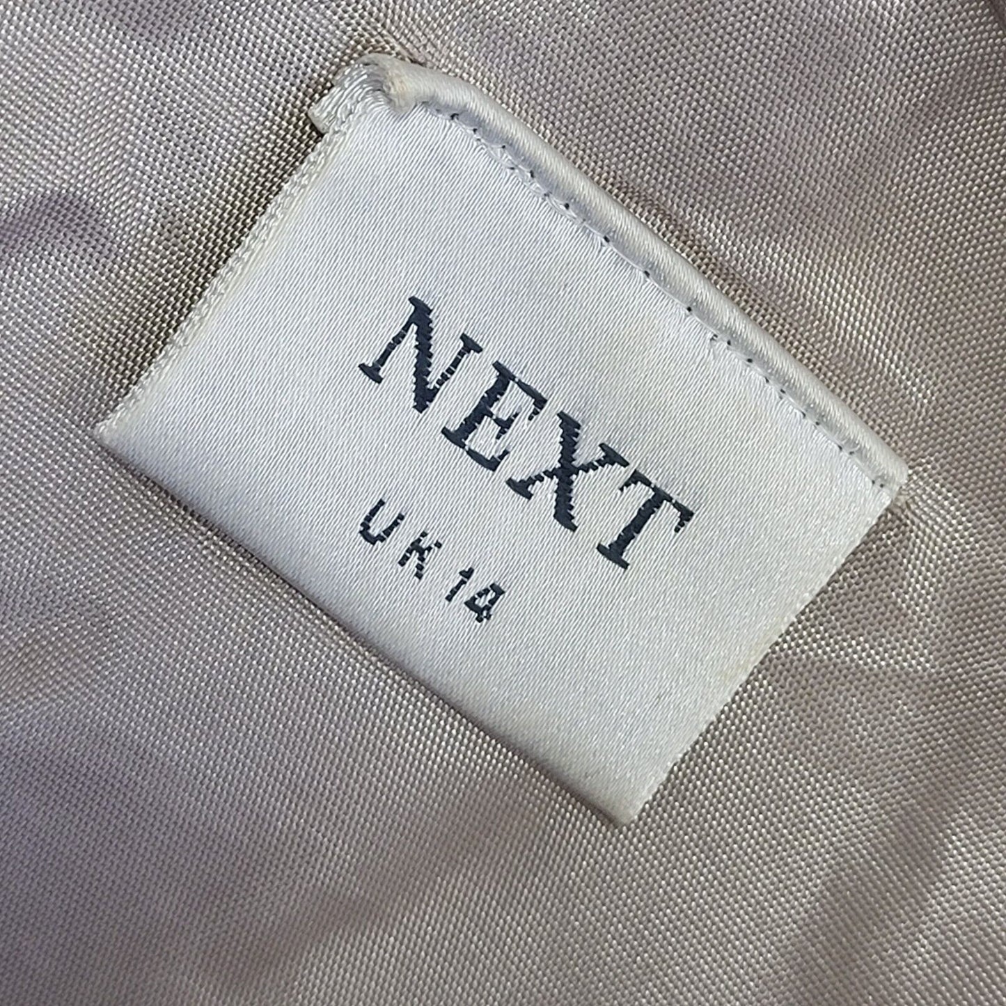 Next Vintage 90s Beige Side Zip Skirt Uk Women's Size 14