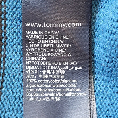 Tommy Jeans Blue & Grey Crew Neck Cotton Jumper Men's Size S