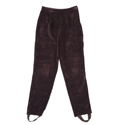 St Michael 90s Brown Corduroy Trousers With Foot Strap Womens UK12 W27 L27