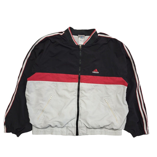 Adidas Black Red Vintage 90s Sports Track Jacket Uk Men's Size 2XL