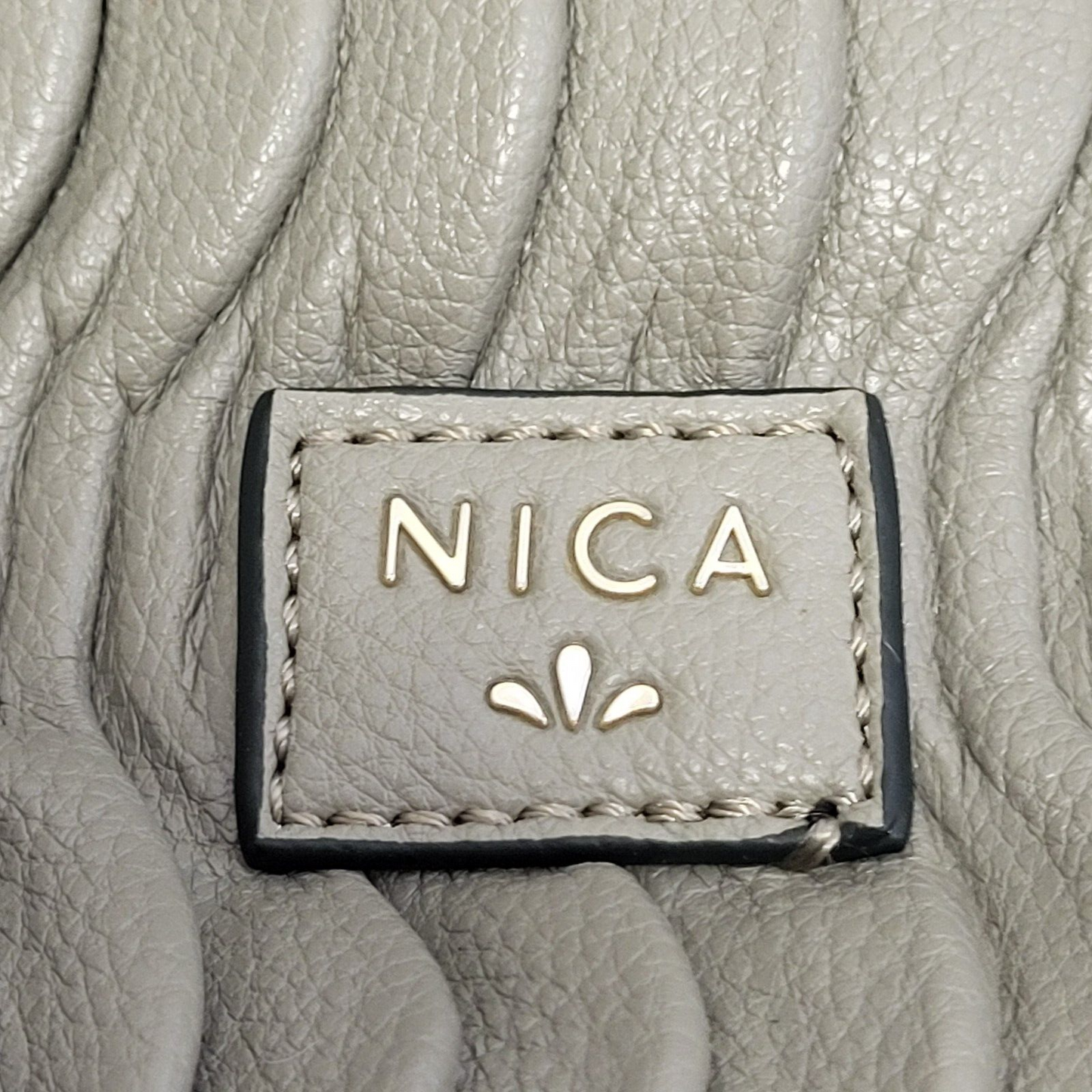 Nica Grey Leather Cross Body Shoulder Bag Uk Women's 15" x 10"