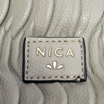Nica Grey Leather Cross Body Shoulder Bag Uk Women's 15" x 10"