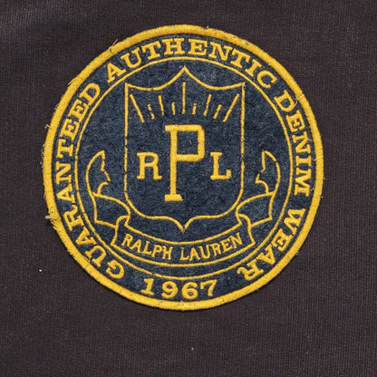 Polo Ralph Lauren Vintage Y2K Purple V-Neck Sweatshirt Mens UK Size XL