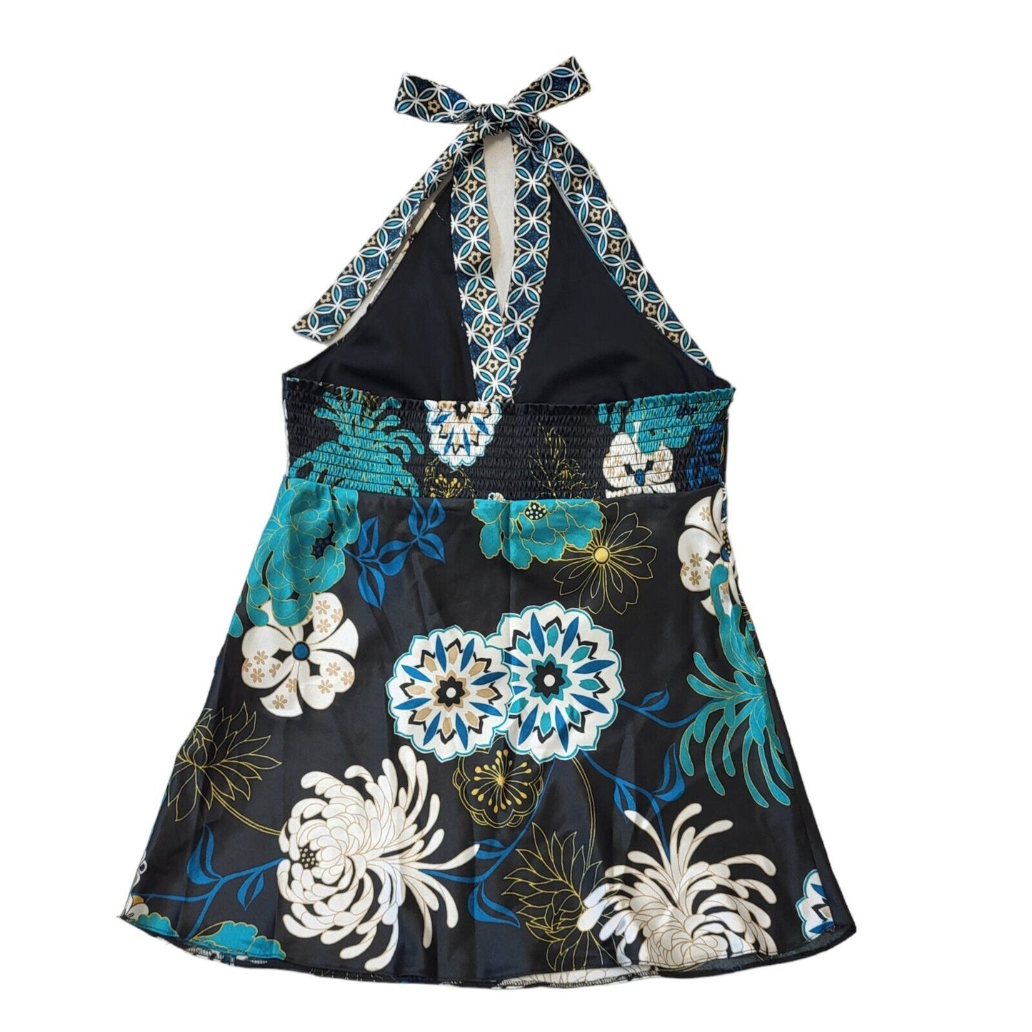 New Look Y2K Floral Halter Neck Party Top Women's 14