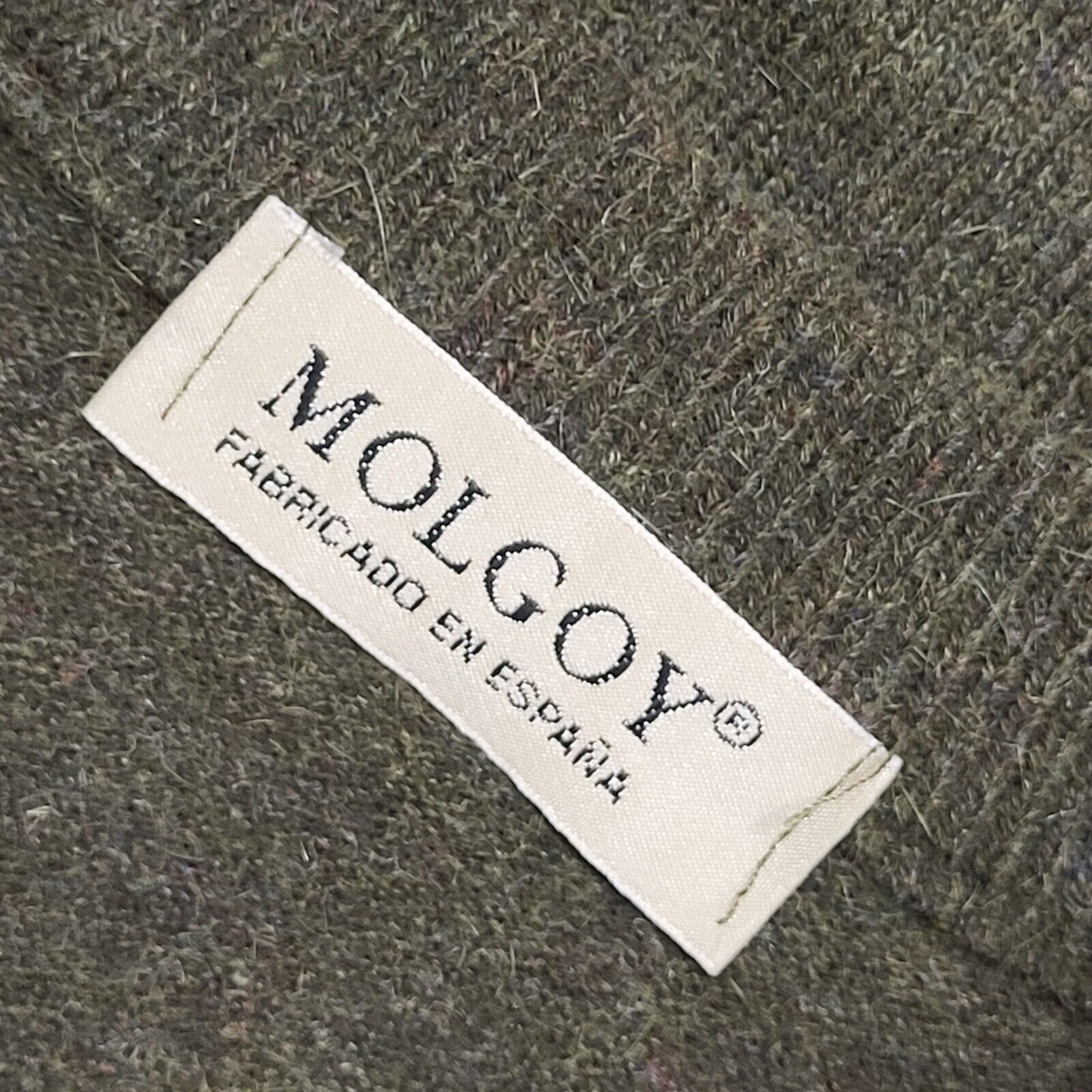 Molgoy Y2K Vintage Green Argyle Lambswool Blend V-Neck Jumper Men's Size XLarge