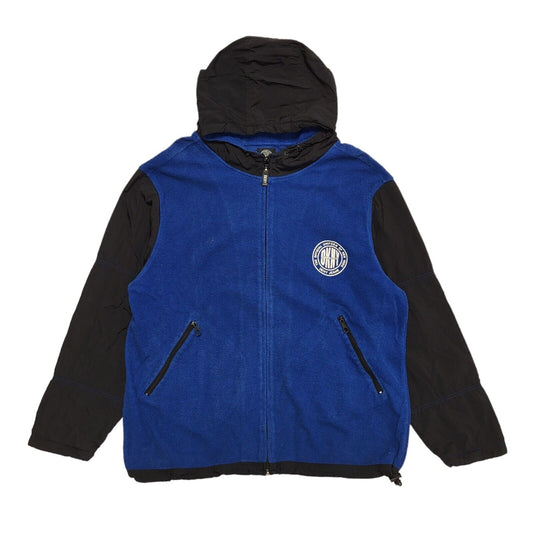 DKNY Blue Vintage 90s Chunky Cotton Hoodie Uk Men's Size L