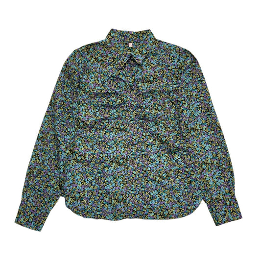 Whistles Vintage 90's Multicoloured Floral Long Sleeve Shirt Womens UK Size 8