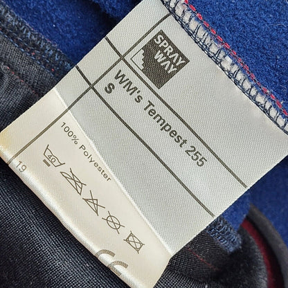 Spray Way Y2k Red & Blue Zipped Fleece Jacket Uk Men's Size Small