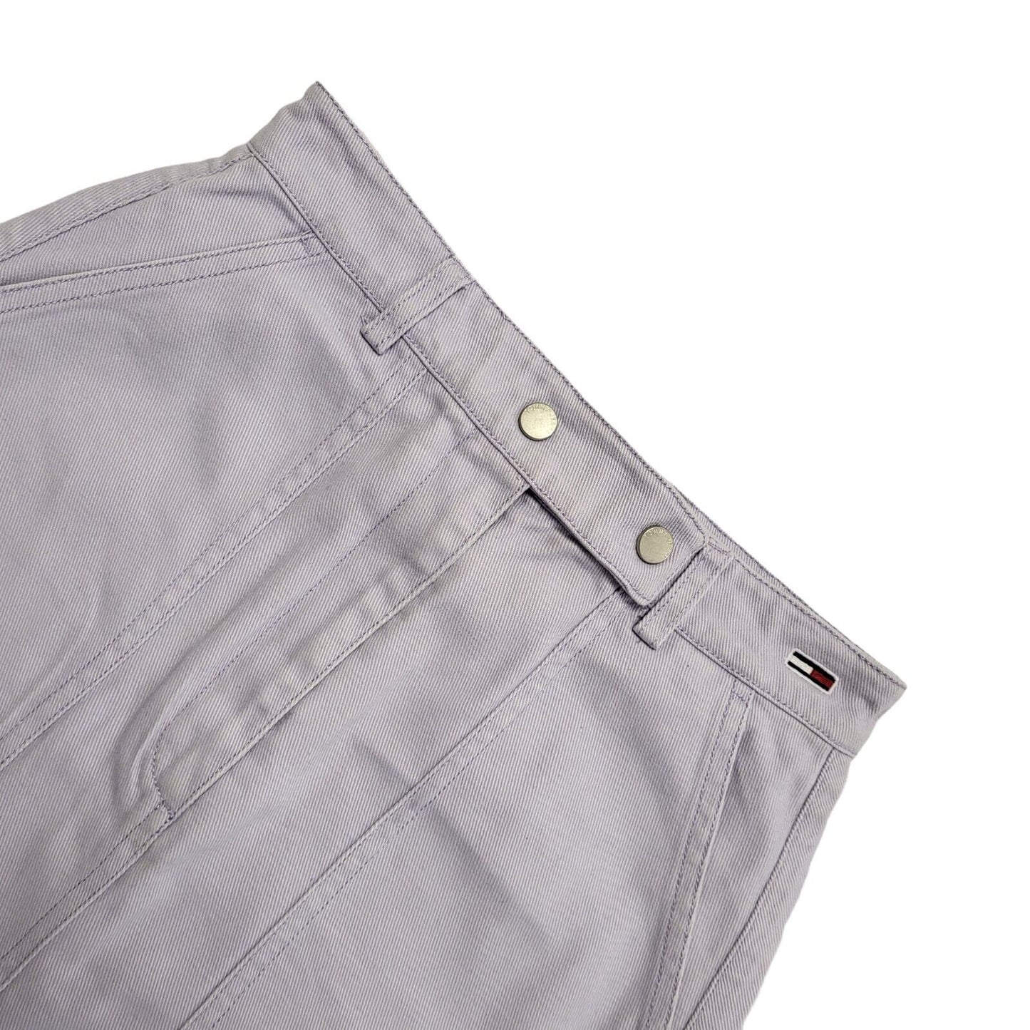 Tommy Jeans Purple Denim Mini Skirt Uk Women's Size Small W26