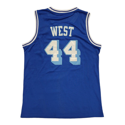 Mitchell & Nebb Los Angeles NBA Basketball Jersey Blue NO.44 West Mens XL