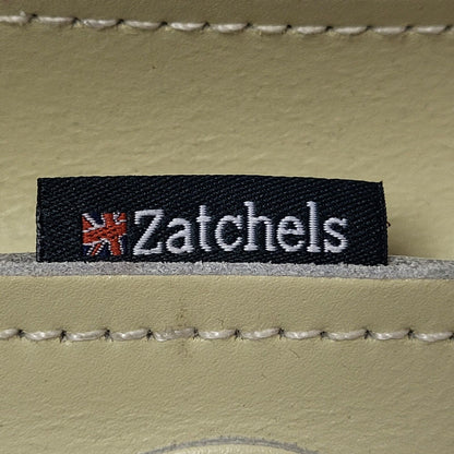 Zatchels Light Green Leather Pink Satchel Shoulder Bag Uk Women's 12" x 10"
