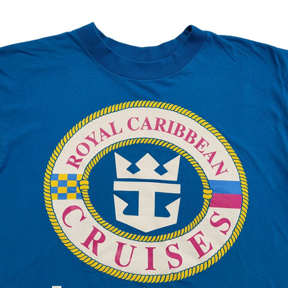 Vintage 90s Blue Royal Caribbean  Single Stitch T-Shirt Mens 3XL