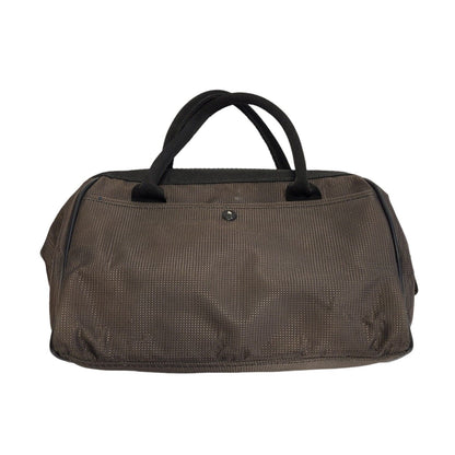 Diesel Brown & Black Canvas Zipped Hand Bag Uk Women's 10" x 7"