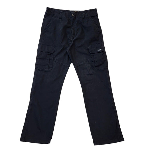 Wrangler Black Cargo Relaxed Fit Trousers Vintage Men's Size XL W36 L32