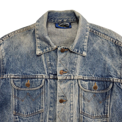 Wrangler Light Blue 90s Vintage Button Denim Jacket Uk Women's Size XL