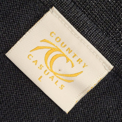 Country Casuals Vintage 90s Black Round Neck T-Shirt Uk Women's Size L