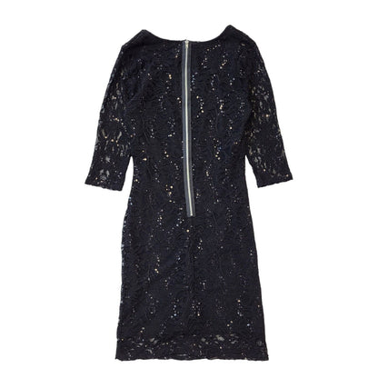 Jane Norman Y2K Black Sequin & Lace Womens UK 14