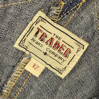 The Trader Dark Blue Strapped Denim Dress Uk Women's 12 W30
