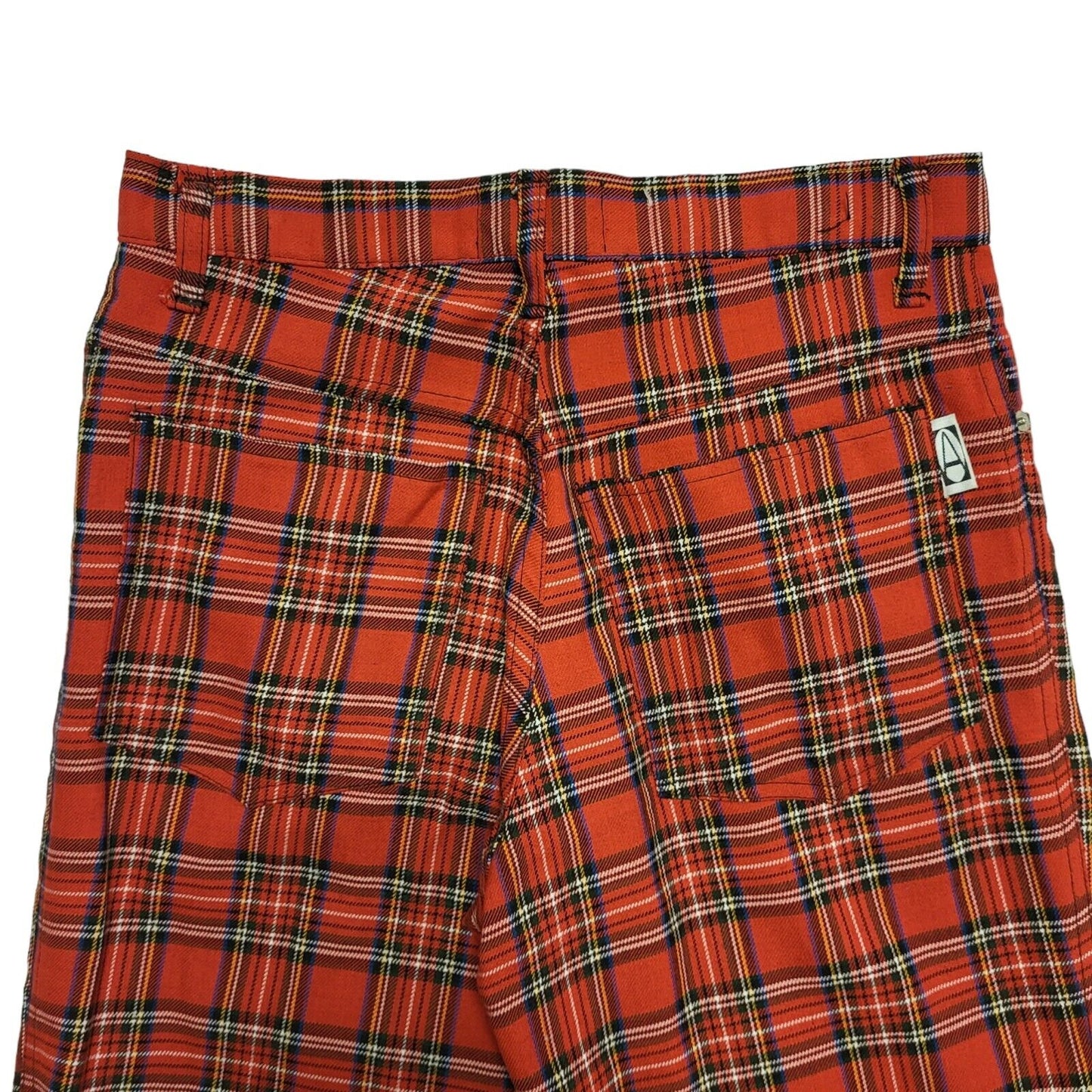 Apartment 90s Red Check Trousers Uk Women's W30 L34