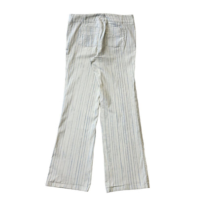 Cinque Y2K Vintage Striped Bootleg Trousers Women's Size 14 W32 L34