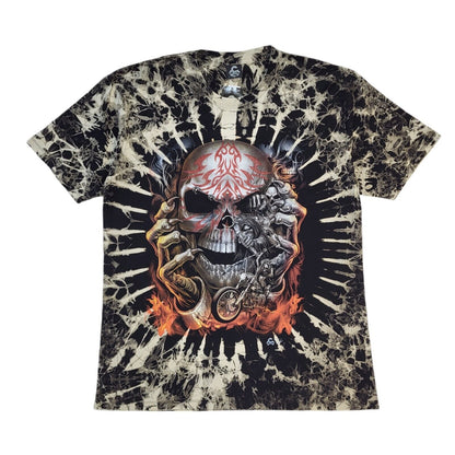 Caballo Vintage Multicoloured Skull 3D Glow In The Dark BNWT T-Shirt Men's XXL
