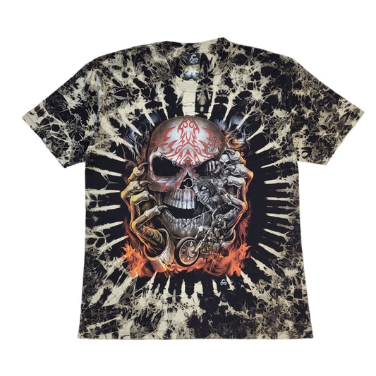 Caballo Vintage Multicoloured Skull 3D Glow In The Dark BNWT T-Shirt Men's XXL