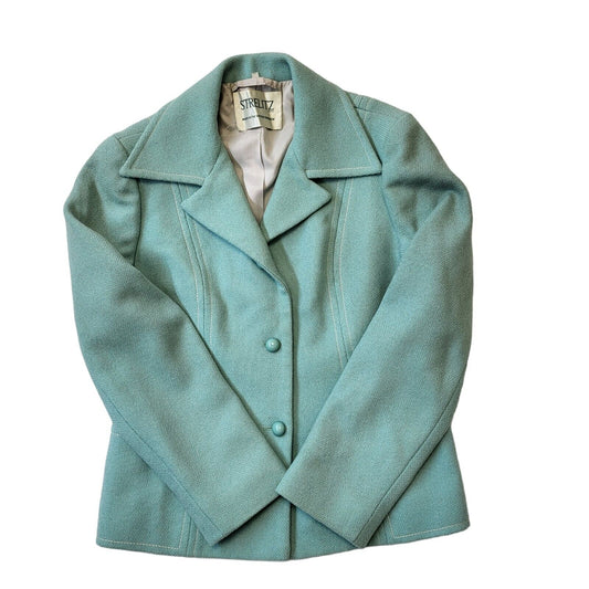 Strelitz 70s Vintage Wool Dress Jacket Women's Size 16