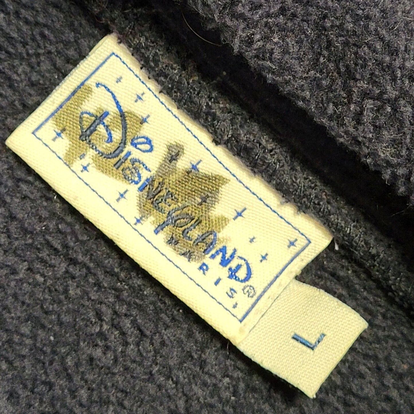 Disneyland Vintage Y2K Blue Fleece Pullover Hoodie Uk Women's Size L